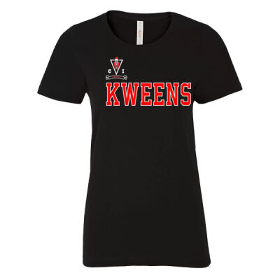 Kweens Ladies Tshirt - Ink Printed Thumbnail